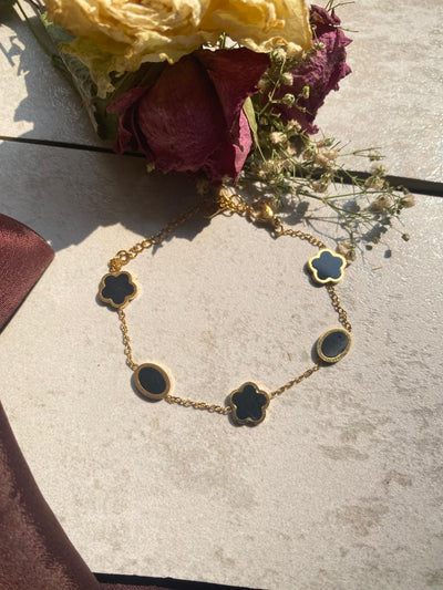 Midnight Clover Chain Bracelet - ARC