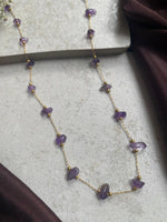 Lavender Pebble Necklace
