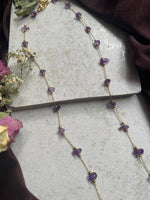 Lavender Pebble Necklace