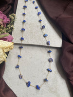 Blue Ocean Pebble Necklace