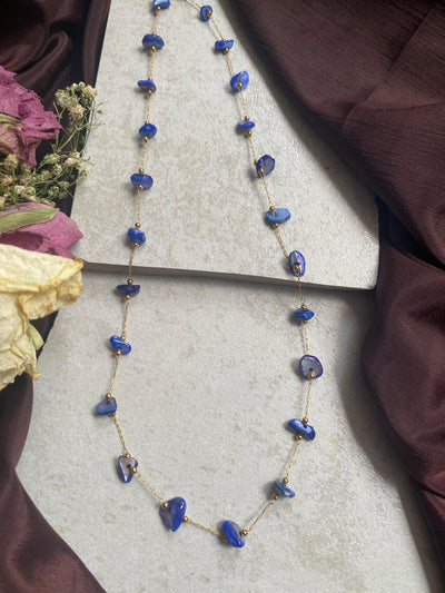 Blue Ocean Pebble Necklace - ARC