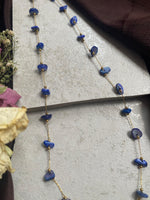 Blue Ocean Pebble Necklace