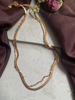 Boho Bead Layered Necklace