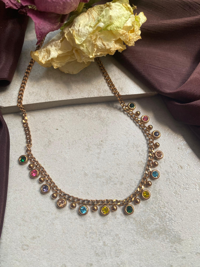 Gemstone Charm Necklace