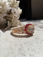 Ruby Glow Kundan Bracelet